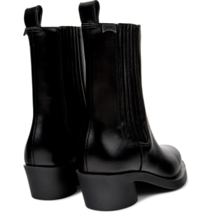Botines - CAMPER Bonnie - Negro - Cuero liso