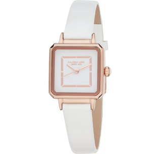 Orologio U.S. Polo Assn. in pelle bianca