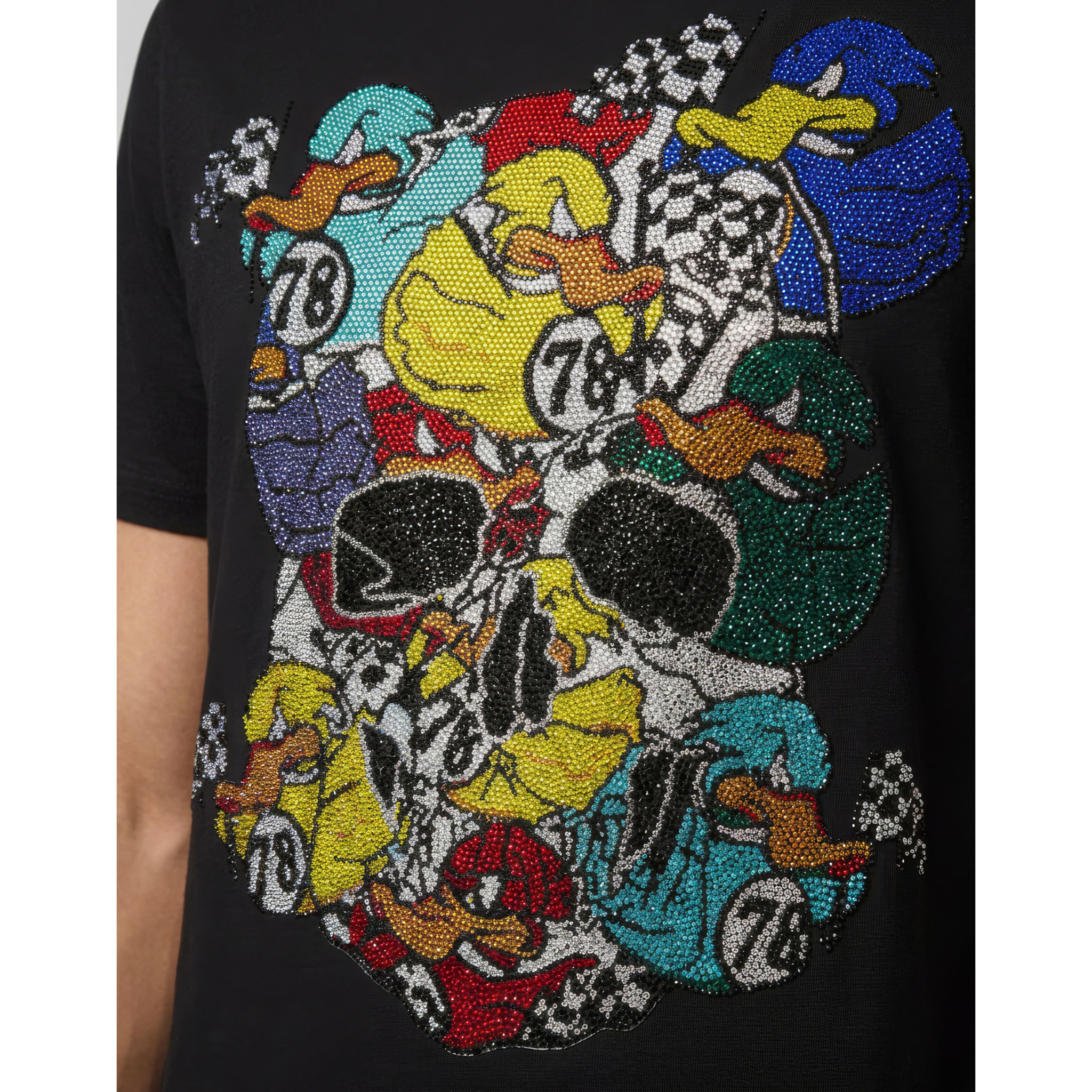 PHILIPP PLEIN Camiseta de cuello redondo y manga corta