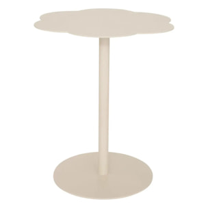 Table d'appoint Fiora ivoire 43x43cm