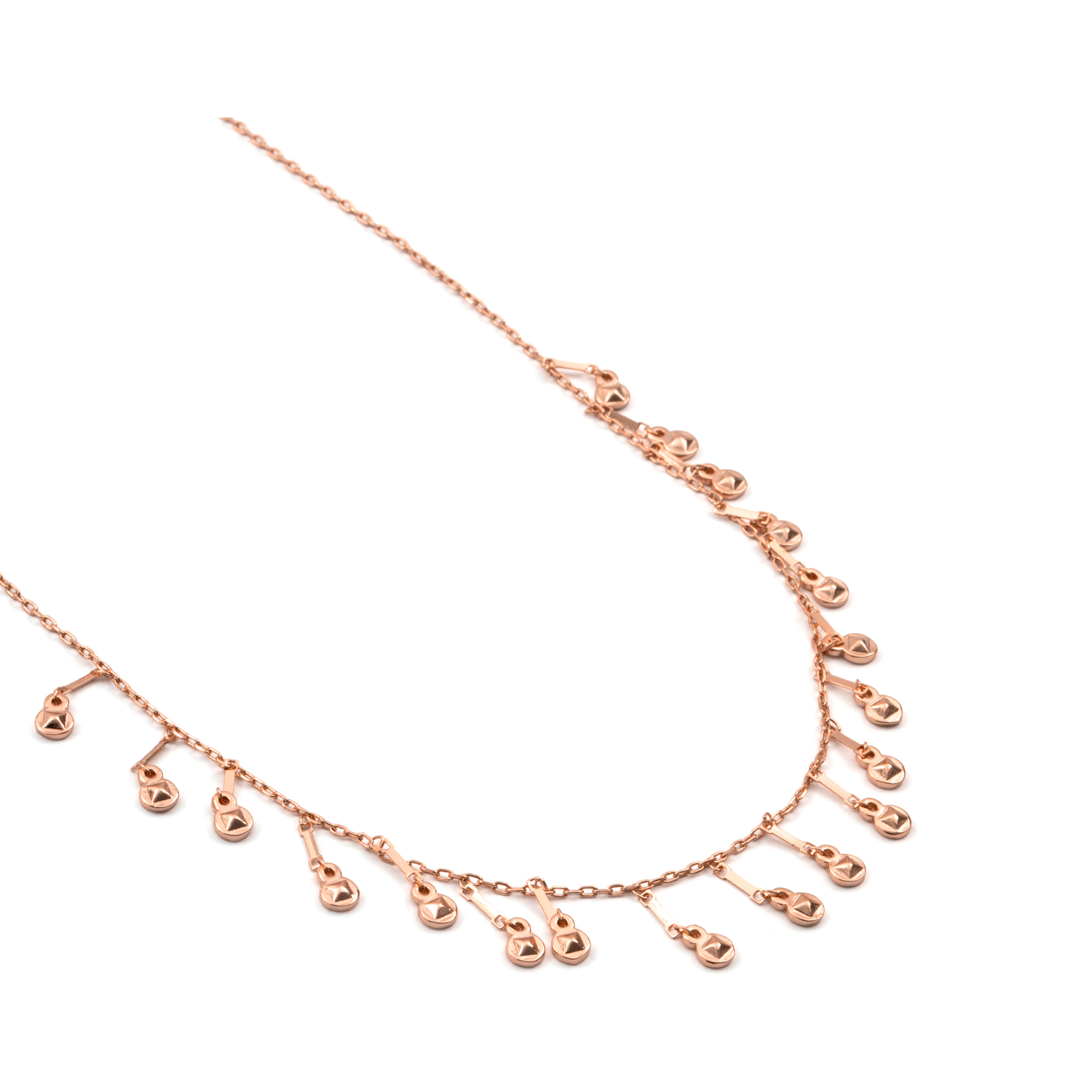 Collar Yaferth acabado oro rosa 18k