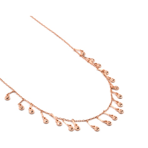 Collar Yaferth acabado oro rosa 18k