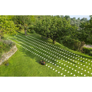 Robot tondeuse connectée KARCHER RCX 4 - sans fil périphérique - RTK - nav GPS - caméra IA - 4 roues motrices - 1500 m² - pente 60°