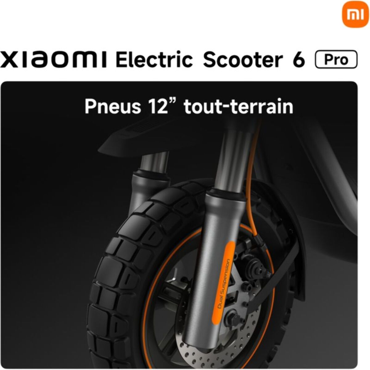 Trottinette électrique XIAOMI Electric Scooter 6 Pro Noir