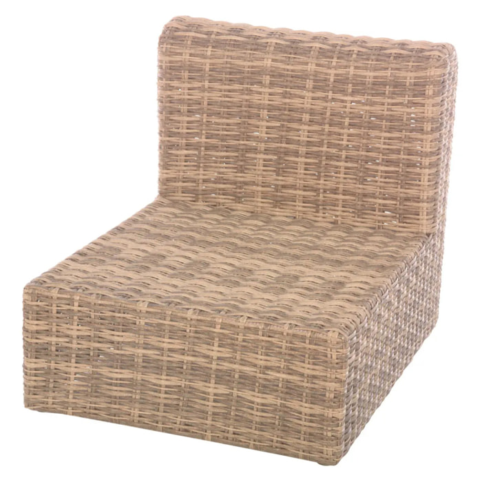 Chauffeuse de jardin "Mooréa" savana aluminium traité époxy