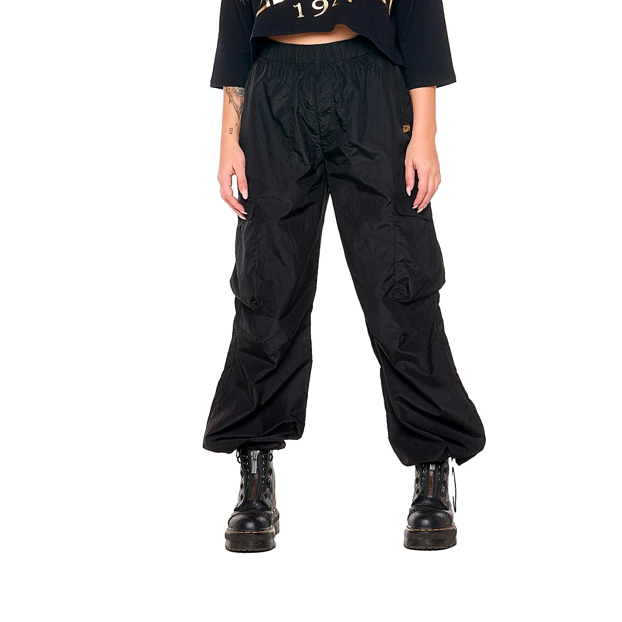 Pantalone cargo da donna in popeline Leone 1947 Gold Studs