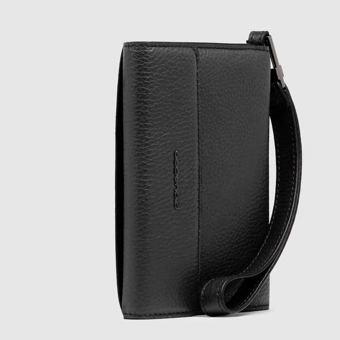 Piquadro Porta passaporto in pelle, schermato con protezione RFID