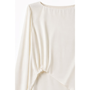 Kocca - Blusa da donna in 100% viscosa con scollo rotondo Donna