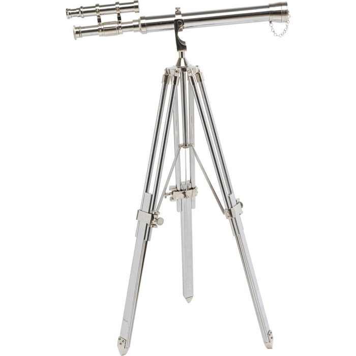 Déco télescope argenté 125cm Kare Design