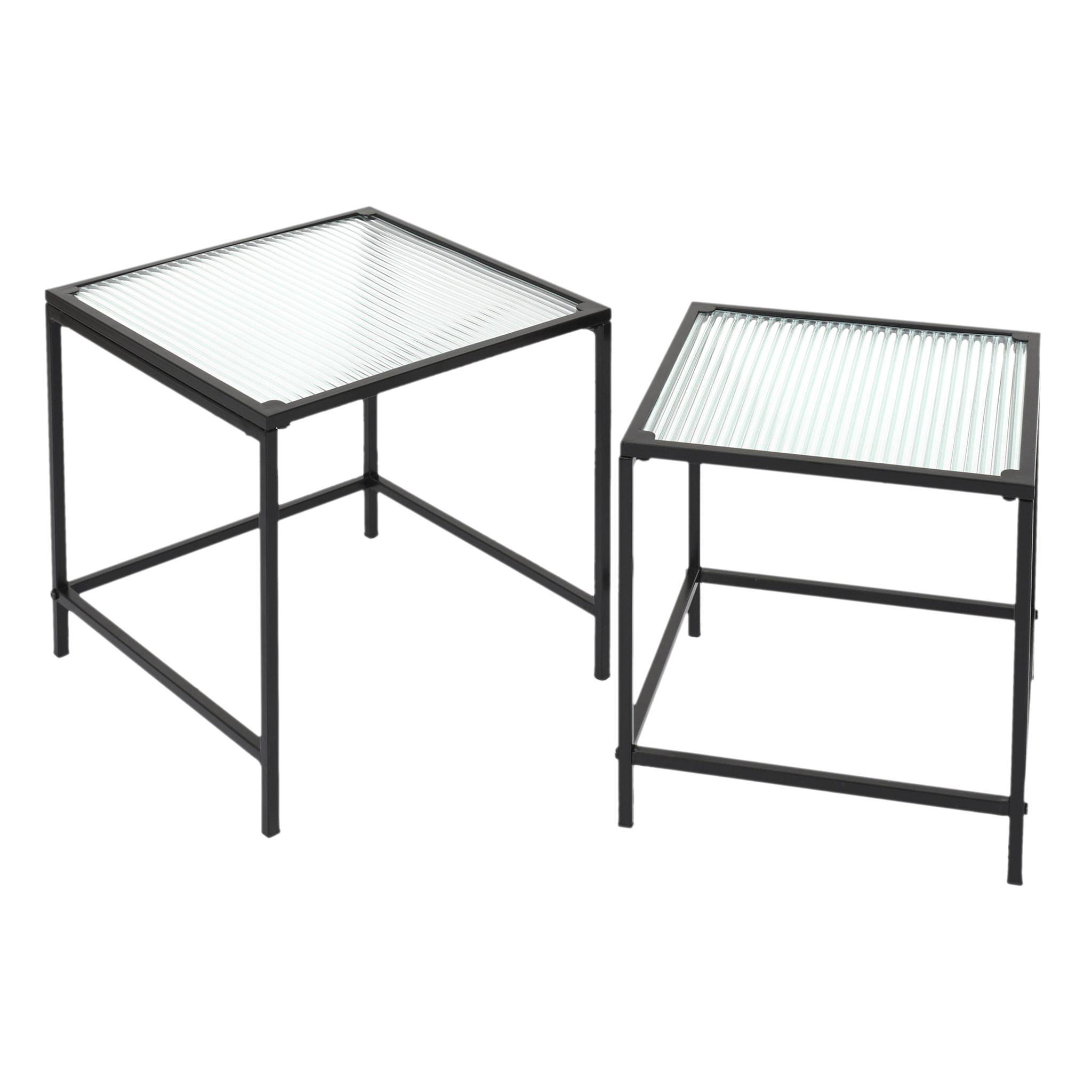 Table Gigogne Rosa Verre Texture X2