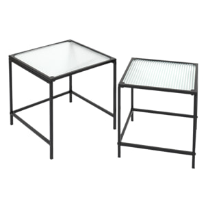 Table Gigogne Rosa Verre Texture X2