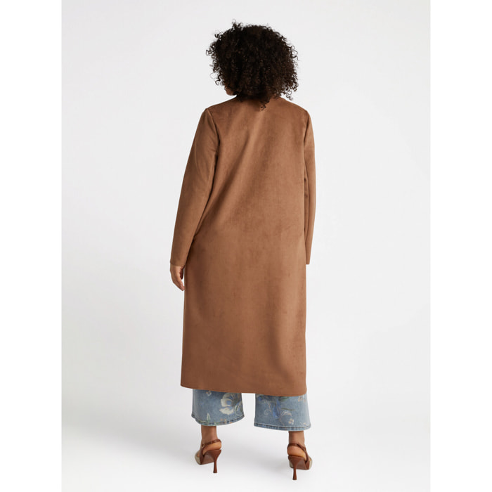 Fiorella Rubino - Trench lungo aperto davanti - Marrone