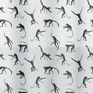 Rideau de douche PEVA MONKEY 180x200cm Motif singes Spirella