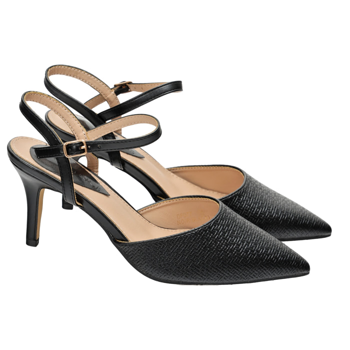 Decolletè con cinturino regolabile - tacco 8,5 cm