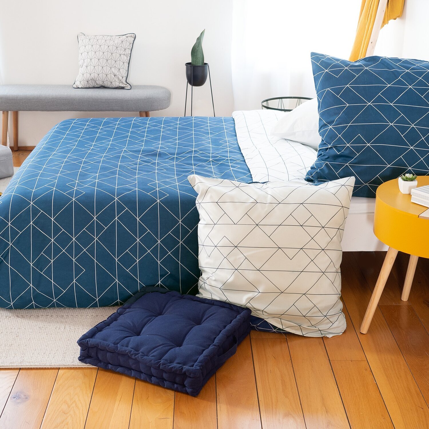 Parure housse de couette 3pcs 100%microfibre 72gsm list