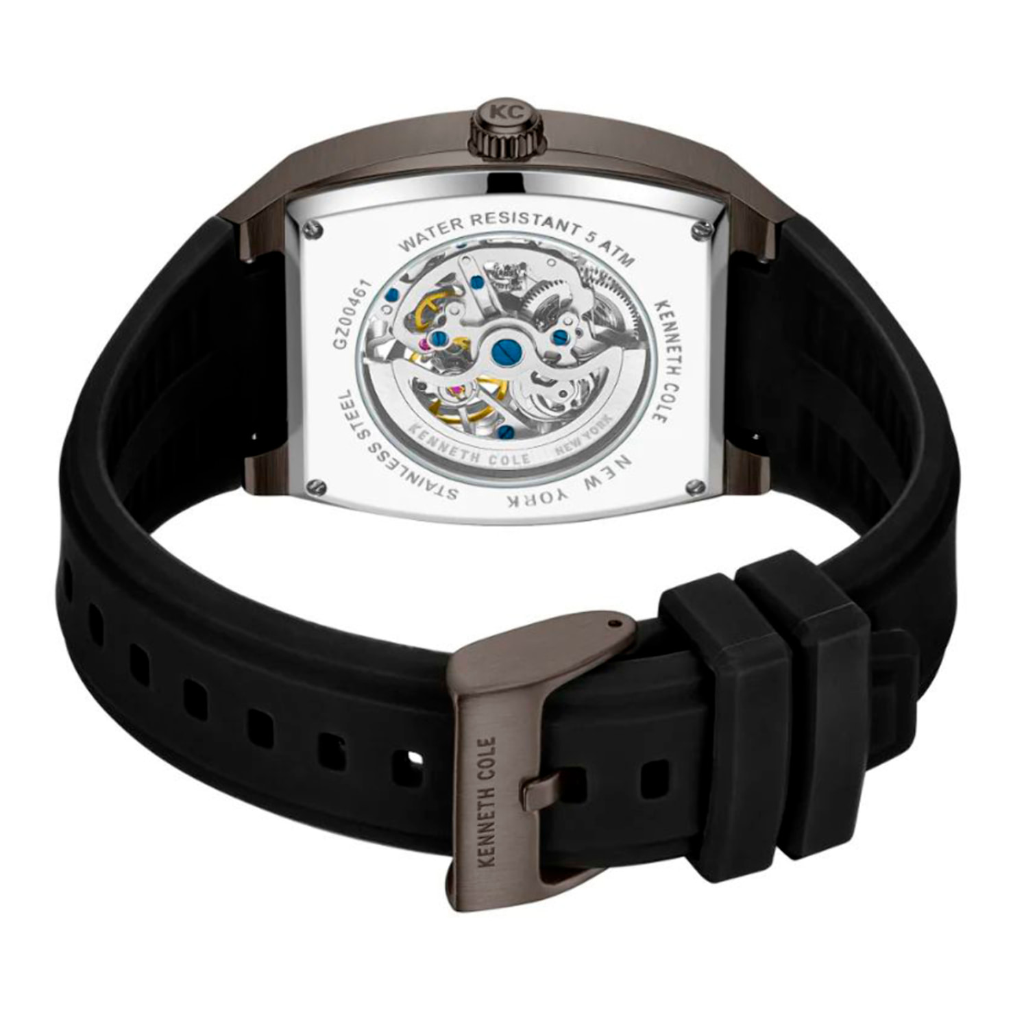 Reloj Kenneth Cole KCWGZ0046102 Hombre Analogico Automatico con Correa de Silicona