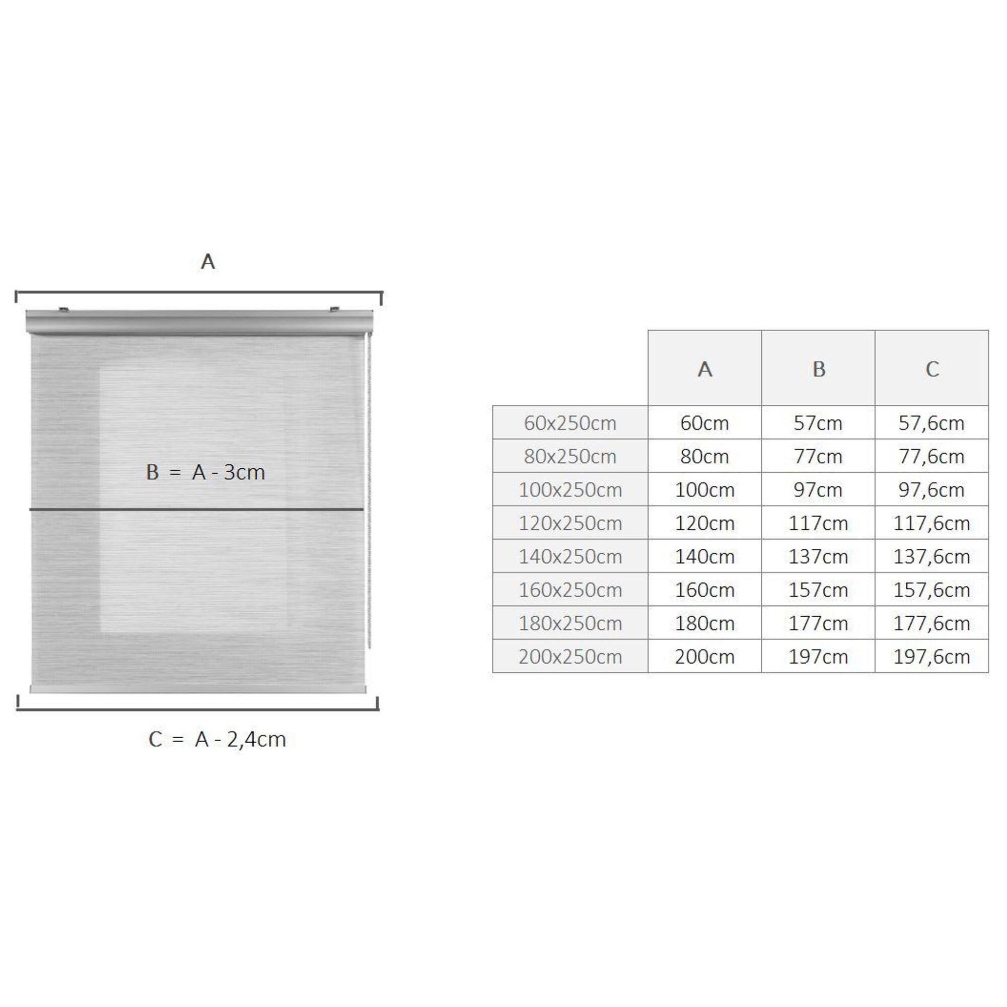 Enrollable Screen LUX-SYSTEM Texture Blanco-gris