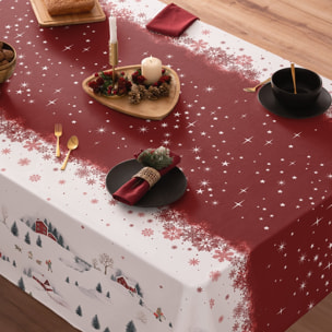 Nappe antitache WHOVILLE ROUGE - 100% Coton