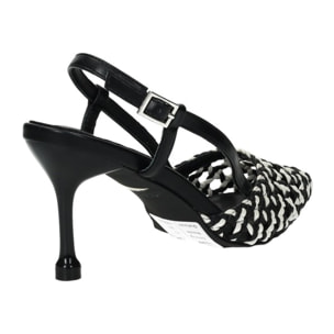 Décolleté sling back Donna Tata Italia Bianco