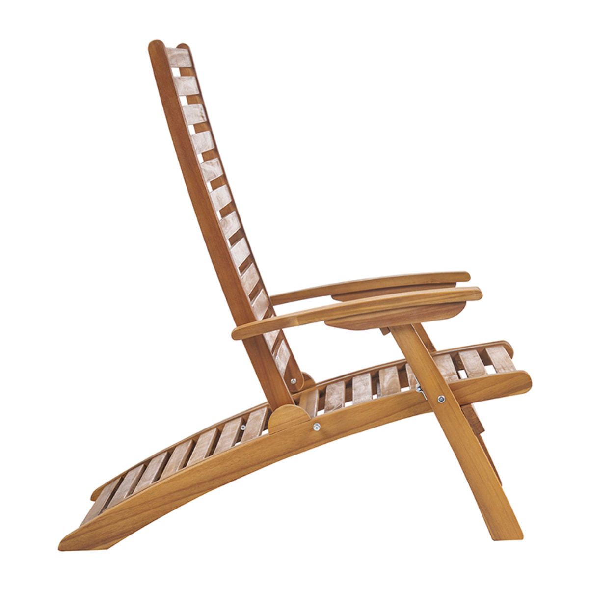 Bain de soleil inclinable 3 positions en bois massif RIO