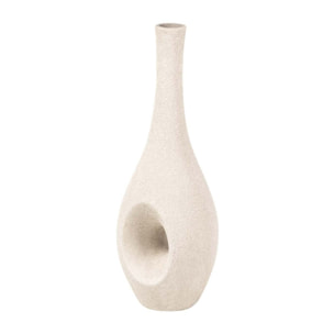 Florero Ceramica Beige 15x15x40 Cm