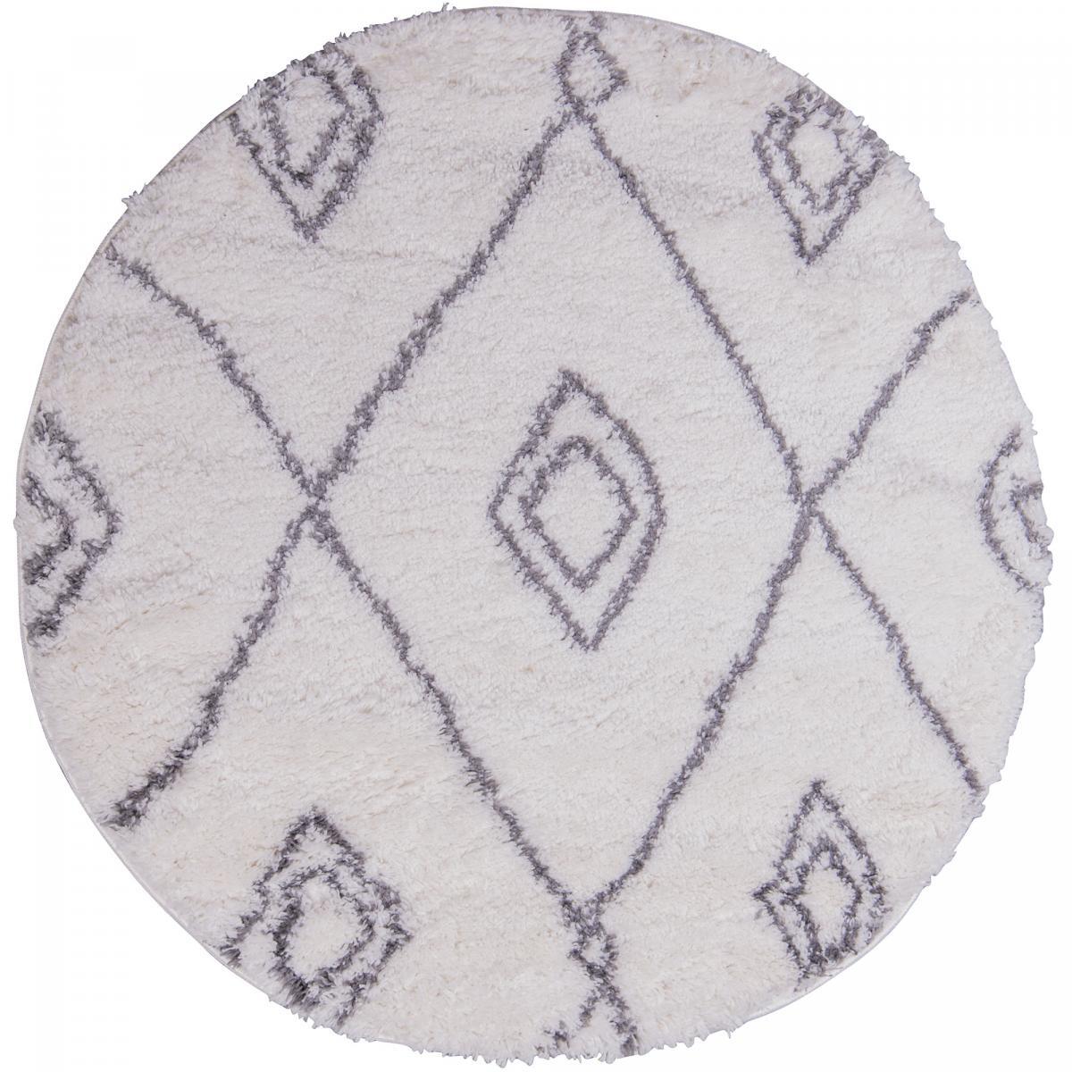 Tapis Shaggy longues mêches et aux motifs traditionnels Berbères