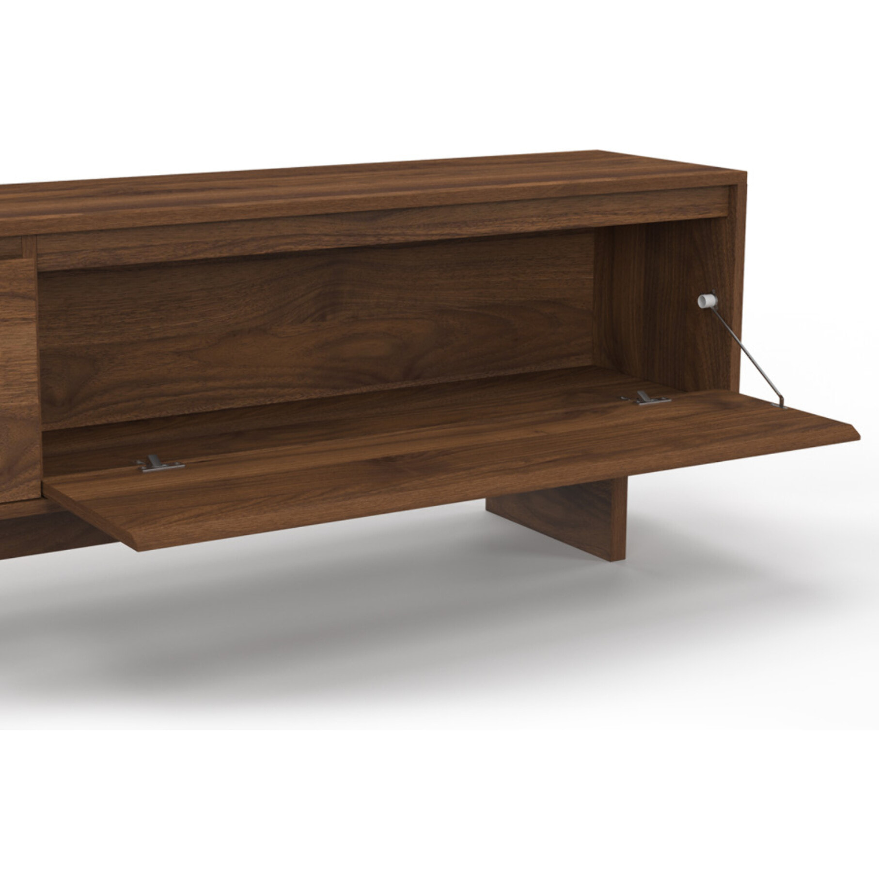 Meuble TV Yumi effet noyer L180cm