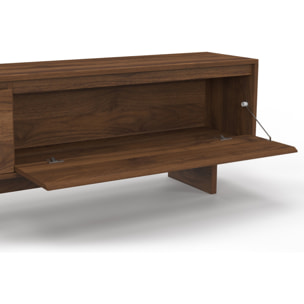 Meuble TV Yumi effet noyer L180cm