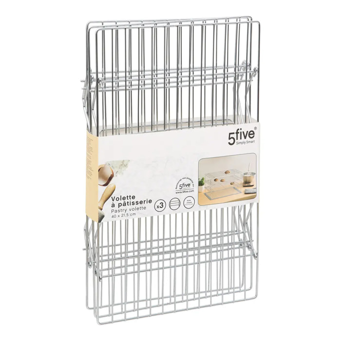 3 volettes à pâtisserie en acier