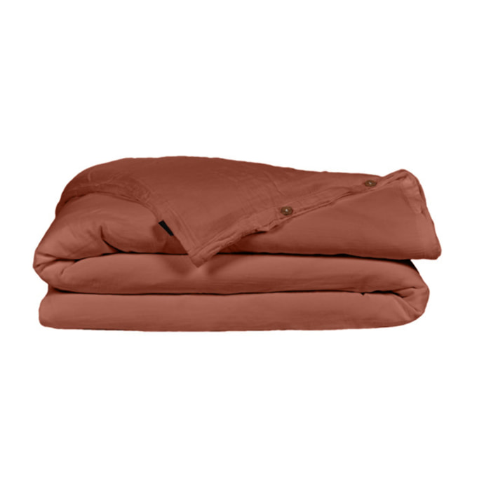 Housse de couette en gaze de coton 140 x 200 cm - GAIA