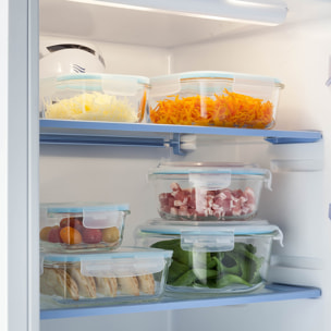 3 petites boîtes rect de conservation verre ClipEat