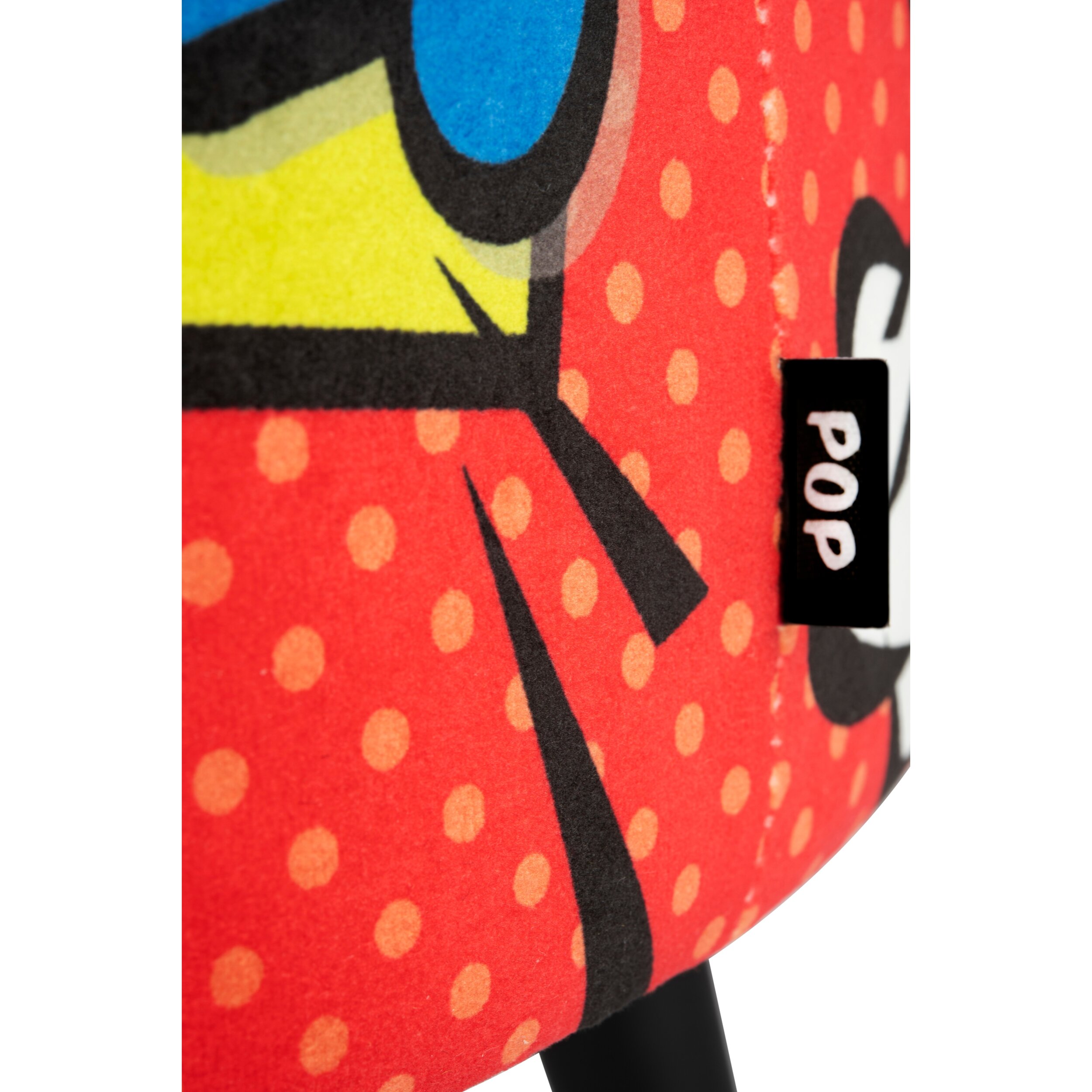 Pouf contenitore Excelsa Pop in velluto e legno 38x38x45 cm multicolore