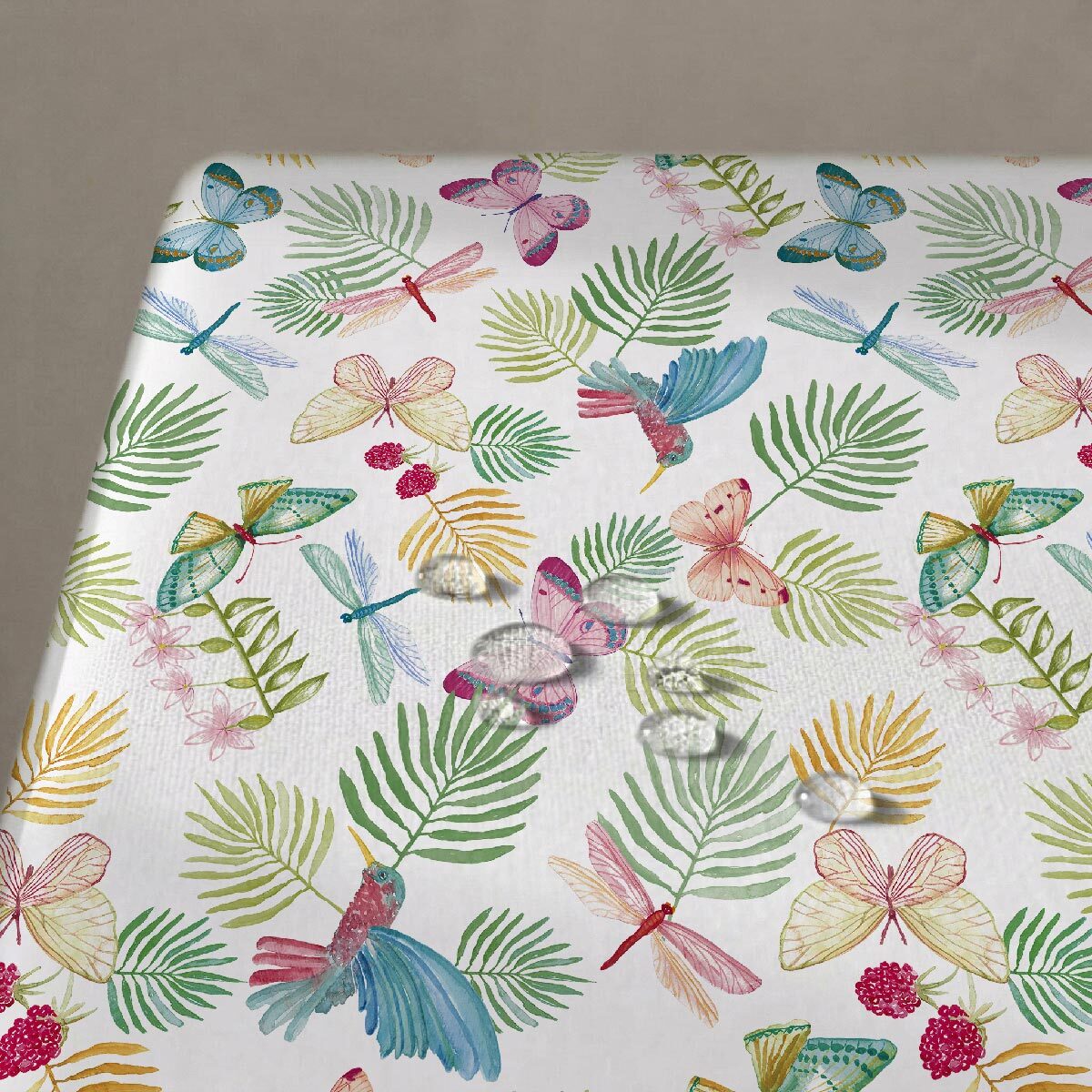 Mantel antimanchas Butterfly - 100% algodón -