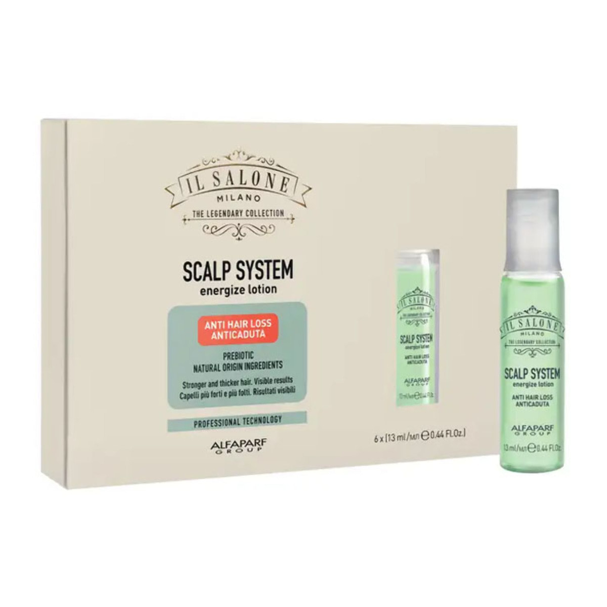 ALFAPARF MILANO Il Salone Scalp System Energize lotion Vials 6x13ml