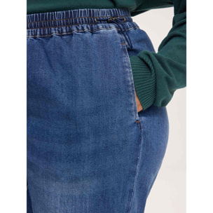 Fiorella Rubino - Jeans jogger con cordón ajustable - Azul