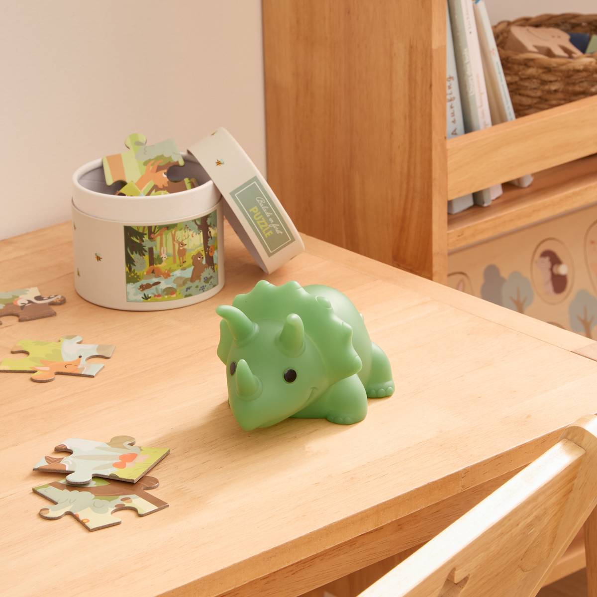 Veilleuse souple dinosaure H.9cm à piles