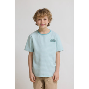CAMISETA KIDS STRIPES ACQUA