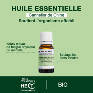 Pranarom - Duo Huile Essentielle de Cannelier de Chine - Bio - 10 ml