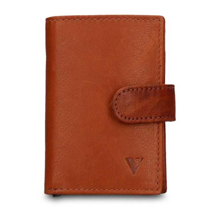 Portafoglio uomo in vera pelle - Modello Bastian Pro - Casual - 6.5 x 10.5 x 2.0 cm
