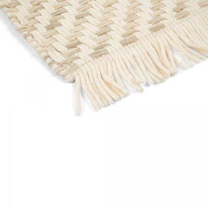 Tapis kilim tissé en laine motif géométrique DEGU