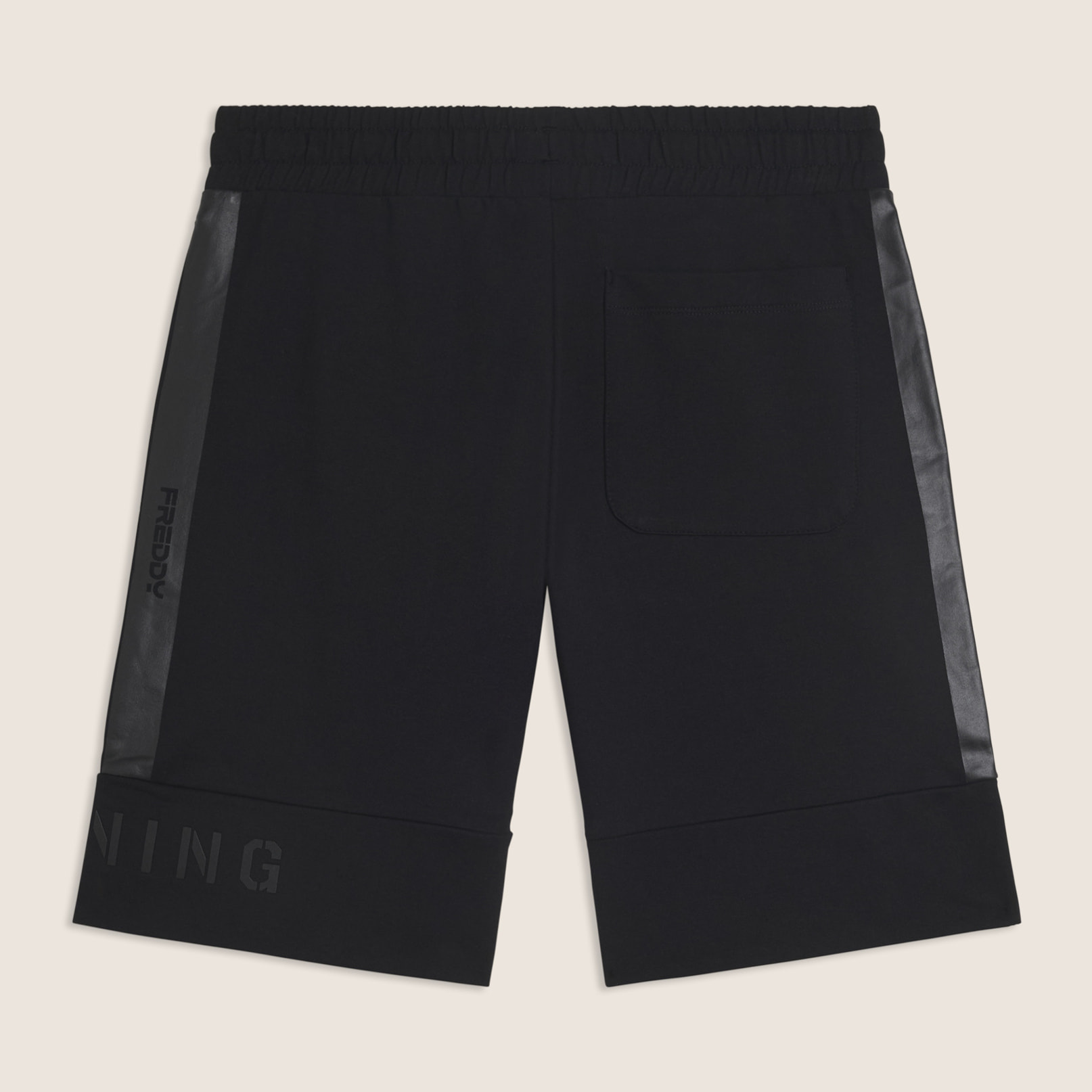 Shorts sportivi con stampa gommata e tasche multiple