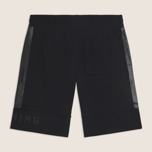 Shorts sportivi con stampa gommata e tasche multiple