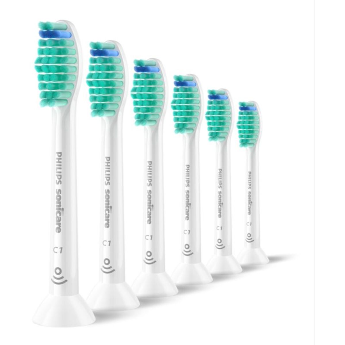 Brossette dentaire PHILIPS Sonicare lot de 6 - HX6016/87 white ProResults C1