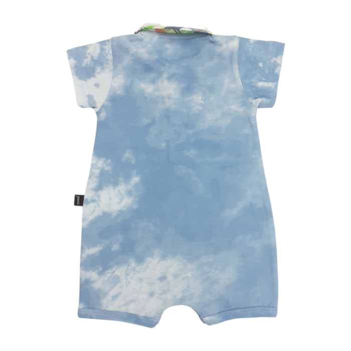 PAGLIACCETTO JERSEY MALTINTO AZZURRO COLLETTO POLO