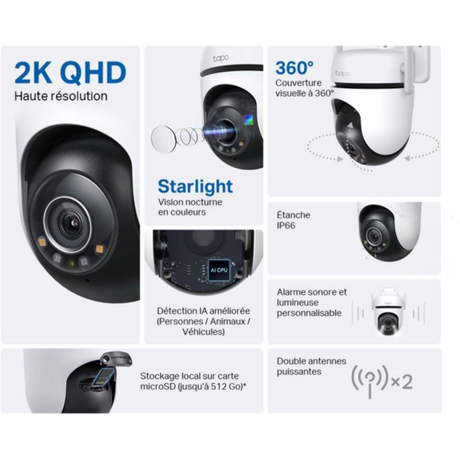 Caméra de surveillance TP-LINK Tapo C520WS