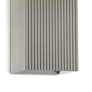 LUNE 2L Applique carré gris cannelée