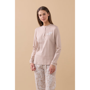 Pigiama donna caldo cotone articolo flory Noidinotte