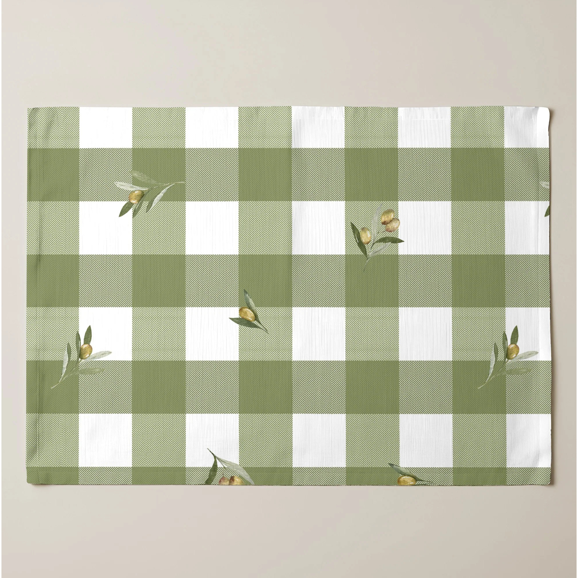 Lot de 2 sets de table anti-taches Asier