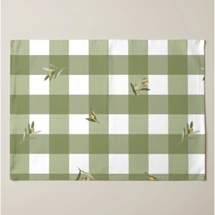 Lot de 2 sets de table anti-taches Asier