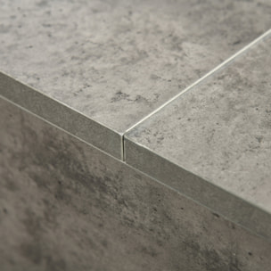 Mesa de Centro Elevable Mesa de Centro con Espacio de Almacenaje Oculto Mesa Elevable para Salón Comedor 90x60,5x45,5 cm Gris Cemento